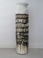 Viktor Janáky earthenware floor vase - a rare piece from the tree trunk collection