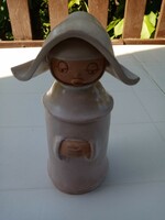 Antalffyné antalfiné szente Katalin: nun figure --- marked applied arts ceramics