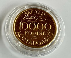 307T. 23,6 karátos Arany (6,98 g) Erkel Ferenc 10.000 Forintos Emlékérem, polír veret!