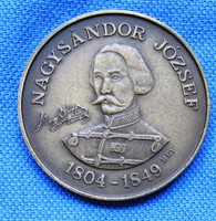 Aradi Vértanúk Nagy Sándor József bronz emlékérem 42,5 mm,1987.Bognár György