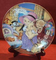 Fabulous porcelain plate, children's decorative plate (l2589)