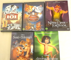 Disney mese DVD bontatlan, új  (5 db)