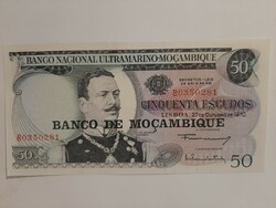 Mozambik 50 escudó  bankjegy  1970  szép állapot