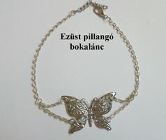 Silver anklet butterfly