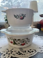 Beautiful cherry pattern baking and cooking Jena bowls in one