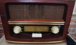 Only for Arvazita!! Nostalgia table retro radio with wooden cover