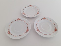 Retro lowland porcelain berry pattern coffee saucer 3 pcs