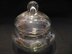 Fedeles üveg hasas tároló golyó alakú fogóval