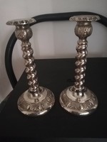 Pair of English candlesticks