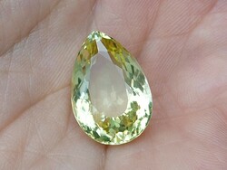 Real, 100% natural large size yellow lemon quartz gemstone 12.44ct (if)!!! Its value: HUF 68,400!