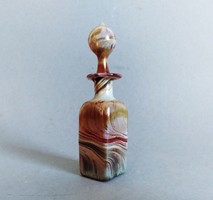 Murano multicolor irrizáló lüszteres parfümös üvegcse 1980's