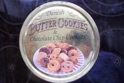 Retro Danish cookie metal box