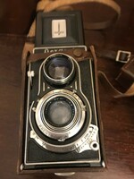 Flexaret Czechoslovak camera in leather case, new condition for sale. 1960s.