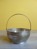 Antique silver offering basket