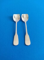 Silver spicy spoons in pairs