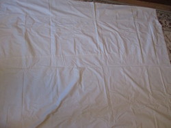 Old white linen duvet cover with 8 thread buttons