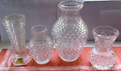 I am selling small old glass vases