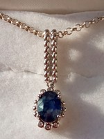 Sapphire 925 silver pendant