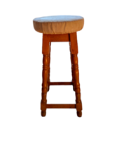 Bar stool with oak legs