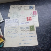 Letters picture sheets with stamps in one lot