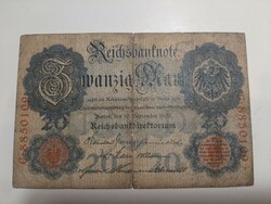 Rare Germany 20 marks 1909 September