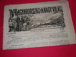 Antik 1868 .március 22. MAGYARORSZÁG és a NAGYVILÁG újság magazin szép állapot képek szerint