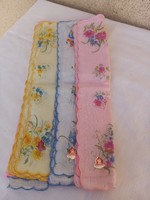New, retro women's textile handkerchiefs with tags