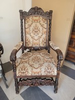 Antik nagyon régi trón-karos szék