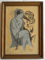 Béla Kádár painting