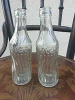 Retro star soft drink glass bottles, 2 pcs