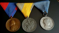 3 darab II. Vh.-s Magyar kitüntetés (Felvidék, Erdély és Délvidék visszafoglalása)