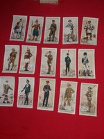 Antik 1930 gyűjthető  KENSITAS cigaretta reklámkártyák Katonák egyenruhák  egyben 2.