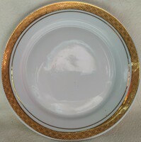 Arany szélű Alföldi porcelán tányér