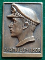 Solymári Walkó László: Szamuely Tibor 1954, bronz plakett