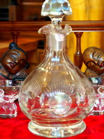 Polished glass cognac set