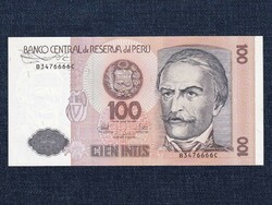 Peru 100 inti bankjegy 1987 (id63236)