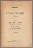 Siklós Albert: Zenei Formatan  1923
