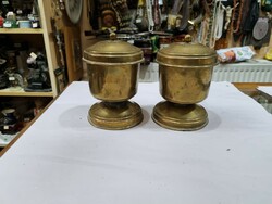 2 old copper boxes