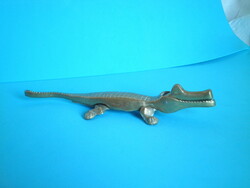 Old copper crocodile nutcracker