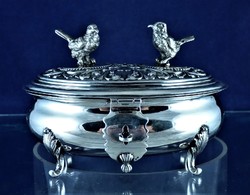 Curio, antique, silver jewelry box, Portuguese, ca. 1930!!!