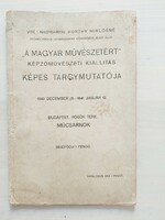 Index of the exhibition for Hungarian art, under the patronage of Mrs. Mikós Horthy, 1940-41, gallery
