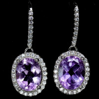 Genuine amethyst is filled with 925 beautiful silver