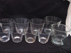 Pack of 8 candle holders, storage, bowls, vases, decor glass