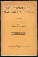 József Bartha: Hungarian literature of two generations, 1926