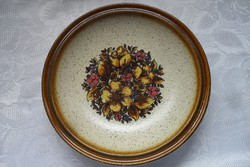 Marzy & Remy stoneware decorative bowl with flowers