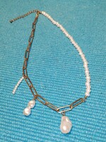Asymmetric pearl necklace (336)