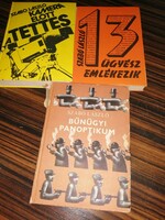 13 Prosecutors remember, criminal panopticon, the culprit in front of the camera 3 tailor-made László books for sale together