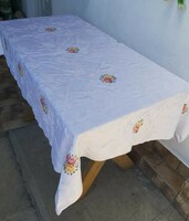 Beautiful embroidered cross-stitch tablecloth tablecloth nostalgia piece village peasant