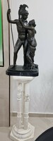 Romai Harcos bronz szobor + márvány posztamens