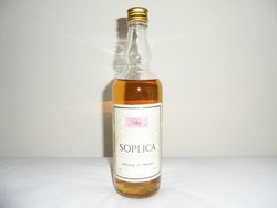 Retro polmos soplica vodka Poland - Polish drink glass bottle - from the 1980s - unopened, rarity